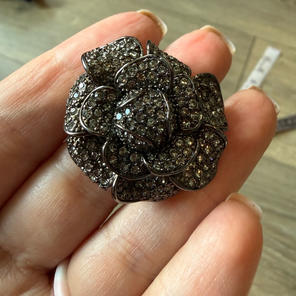 NORDSTROM Ariella Collection Faux Rhinestone Flower Ring - Picture 9 of 9